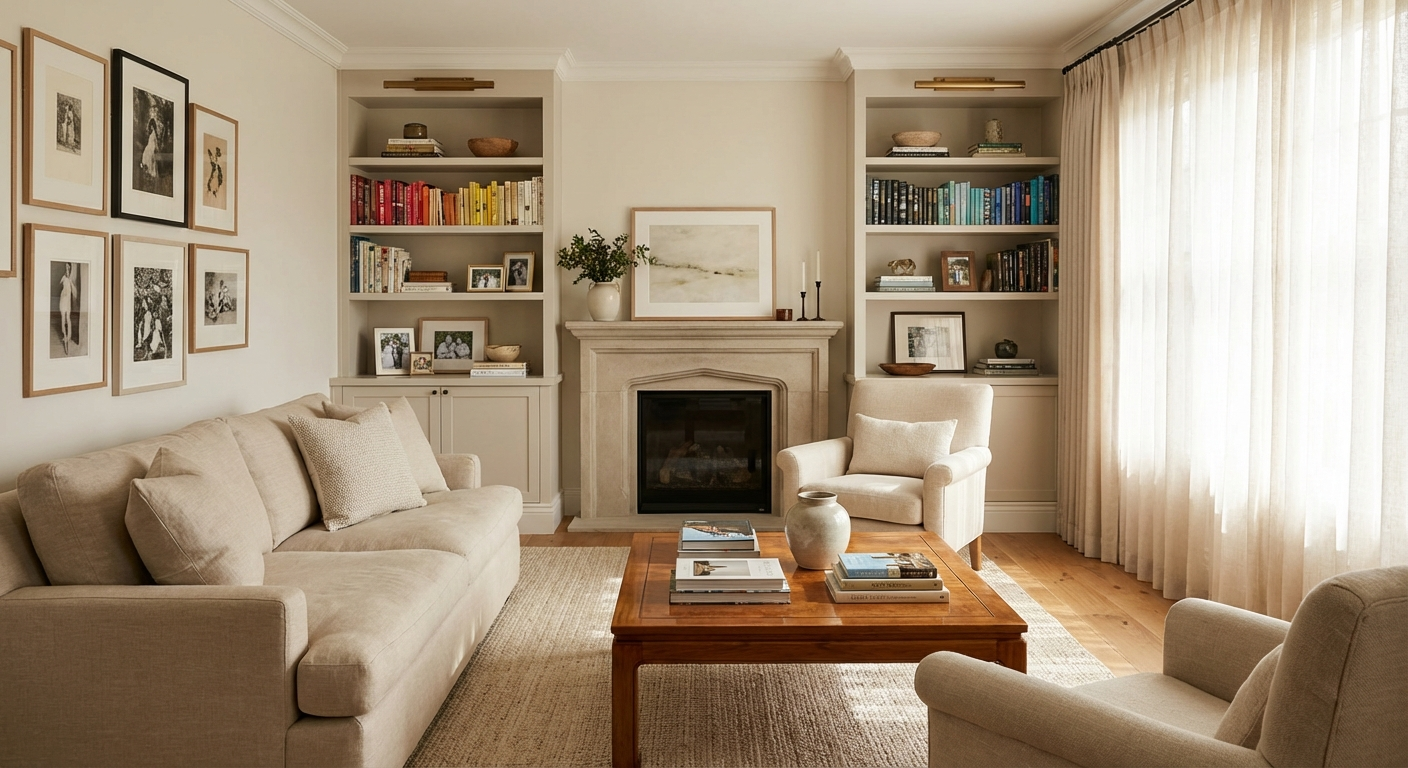 Beautiful home with all belongings returned and arranged